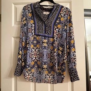 LOFT size Small petite multicolor blouse